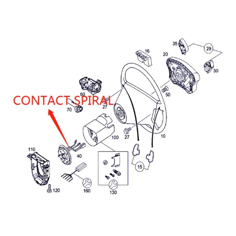 0004640618 Steering Angle Sensor For C Class W203 CLK W209 Car Accessory 2034640118 2095400145