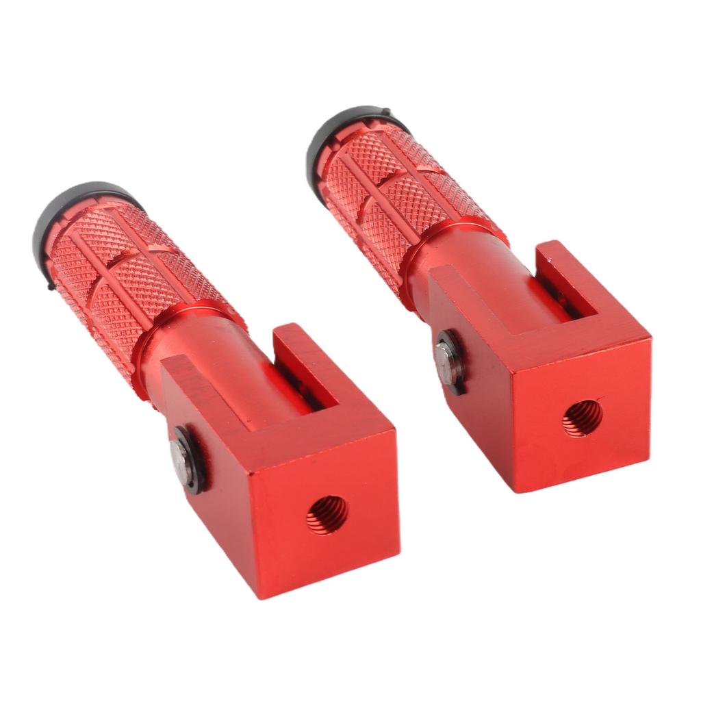 2Pcs Motorcycle Foldable Foot Pegs M8 Antislip Aluminium Alloy for Bikes ATV UTV Go Kart