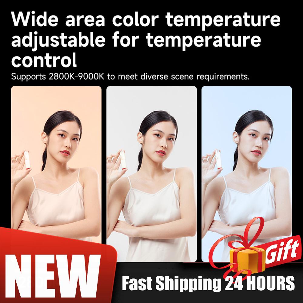 2800-9000K 40W LED Camera Light 4400mAh Rechargeable Video Light Photography Lighting Handle Camera Light Portable LED Lamp