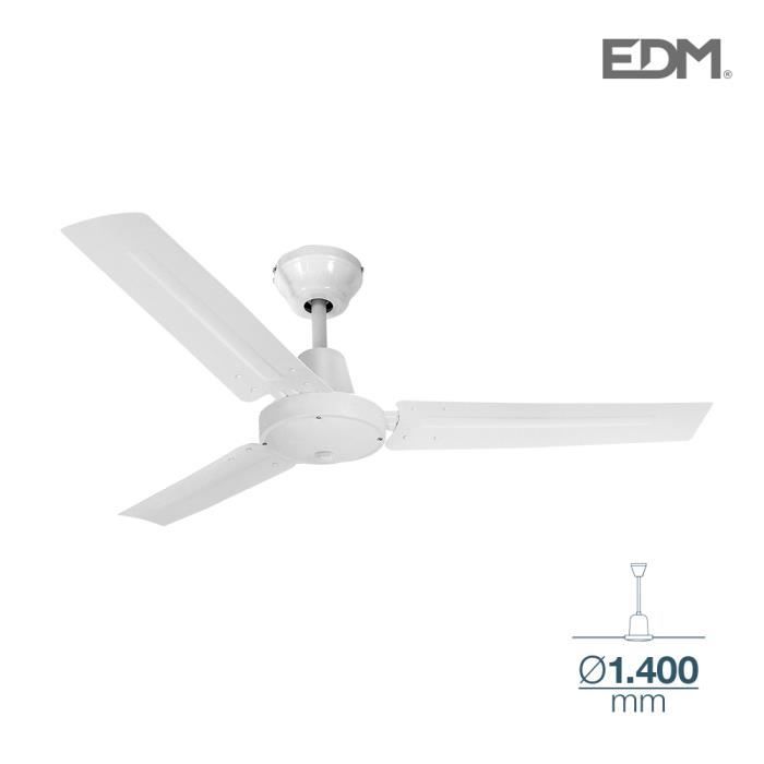 Ventilateur De Plafond Industriel Blanc Ø140cm 130M3/MIN