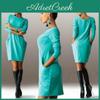 Elegant Summer Solid Casual O Neck Long Sleeve Bodycon Dress With Pockets