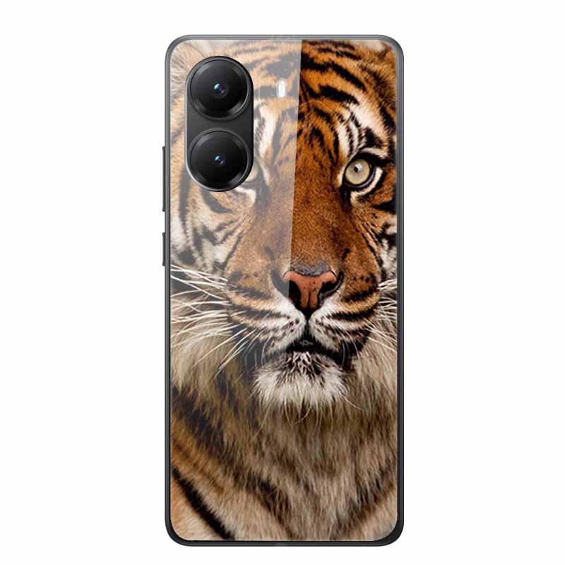 Tempered Glass Case For Xiaomi Poco X7 Pro Case Hard Glass Back Cover Soft TPU Bumper For Redmi Turbo 4 Phone Case X7Pro Turbo4