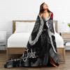 The Weeknd XO Album Flannel Blanket  Super Warm Throw Blanket for Home Decor Camping Pattern Bedspread Sofa Bed Cover