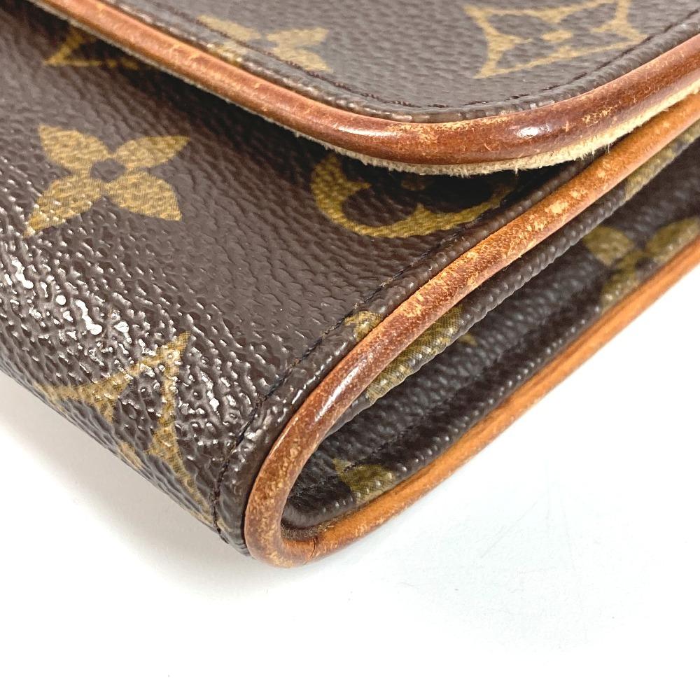 Louis Vuitton M51854 Monogram Pochette Twin PM Crossbody Shoulder Bag