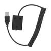 FW50 Black ABS Full Decoder 5V 2A USB Port Dummy Battery Pack with Spring Wire for Sony A7 A3000 A6300 RX10 Camera