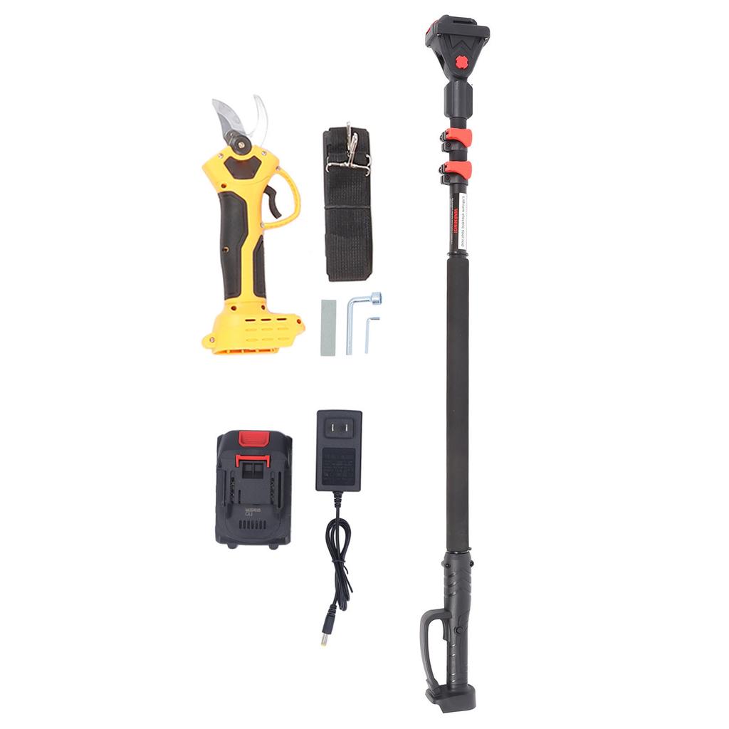Electric Pruning Shear 30mm Cordless Electric Pruners Shear with 2.5m Extension Pole AC100?240V