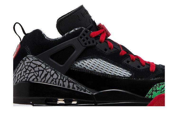 Jordan Spizike Low Black Classic Green White Varsity Red
