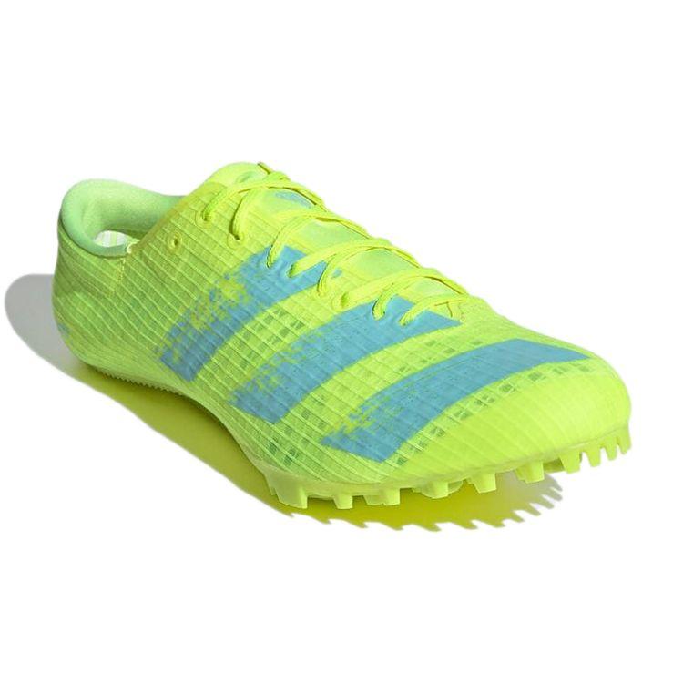 Adidas Adizero Finesse Spikes Solar Yellow Aqua Unisex Sneakers Clear-Aqua Core-Black FW2249