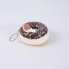 Keychain Pendant Donut Shape Soft Elastic Feel Quick Rebound Squeeze Toy Safe PVC Stress Relief Fidget Toy