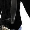Sangle de guitare - SP25S-7048 - Cuir baseball 2,5" - Ajustable 96-132 cm - Noir
