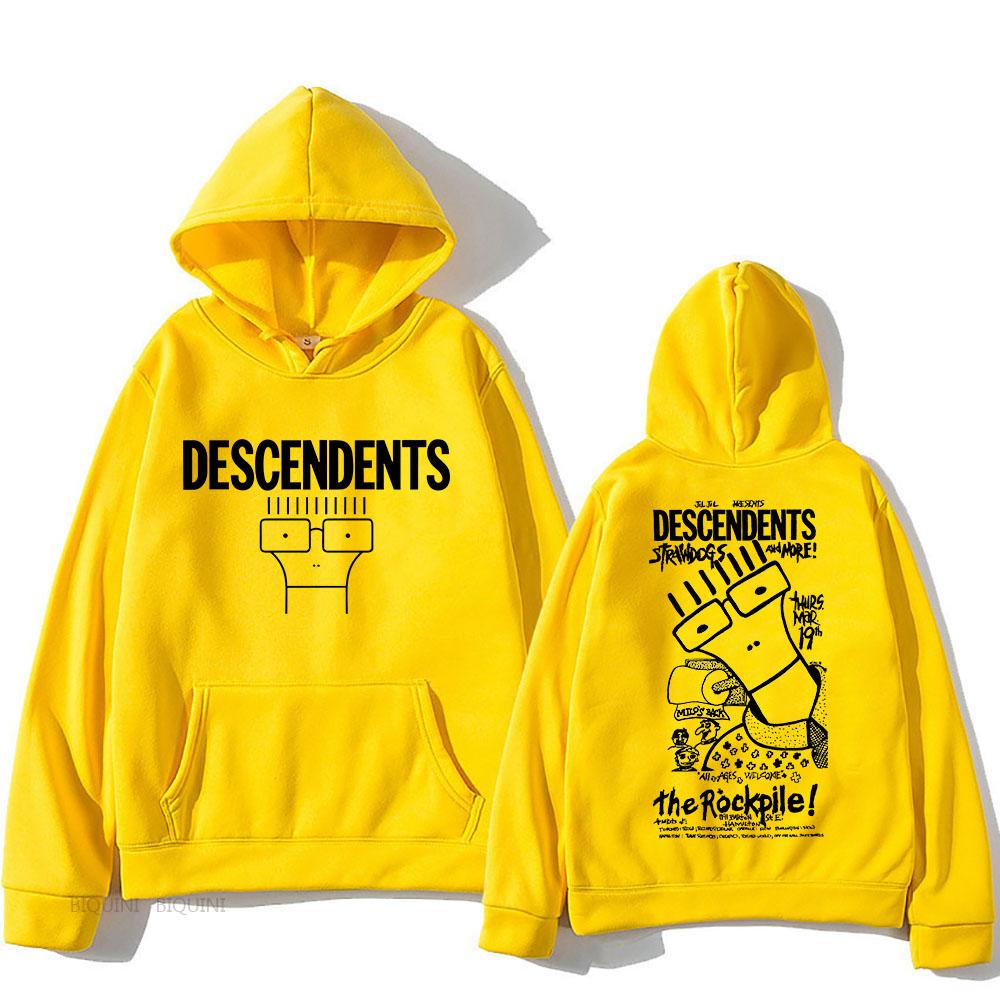 

Descendents Худи с мультяшным принтом Харадзюку Повседневный Винтажный Свитшот Графическая печать Флисовая одежда Moletom Готика 3XL