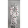 Printed Square Neck A-line Dress Women's Temperament Sexy Backless Slit Tied Dress Spring 2025