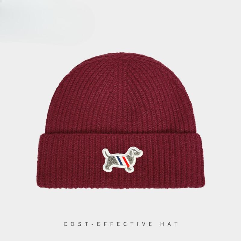 Hat Women's Autumn and Winter Large Head Circumference Knitted Hat Warm Ear Protection Woolen Hat Showing Face Small Pullover Cold Hat