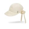 VARZAR VA Studded Ribbon Bonnet Hat Beige