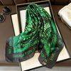Plaid Silk Square Scarf Women Satin Shawl Wrap Hijab Female Hair Band Wrist Luxury Headkerchief 70*70cm Echarpe  Bandana