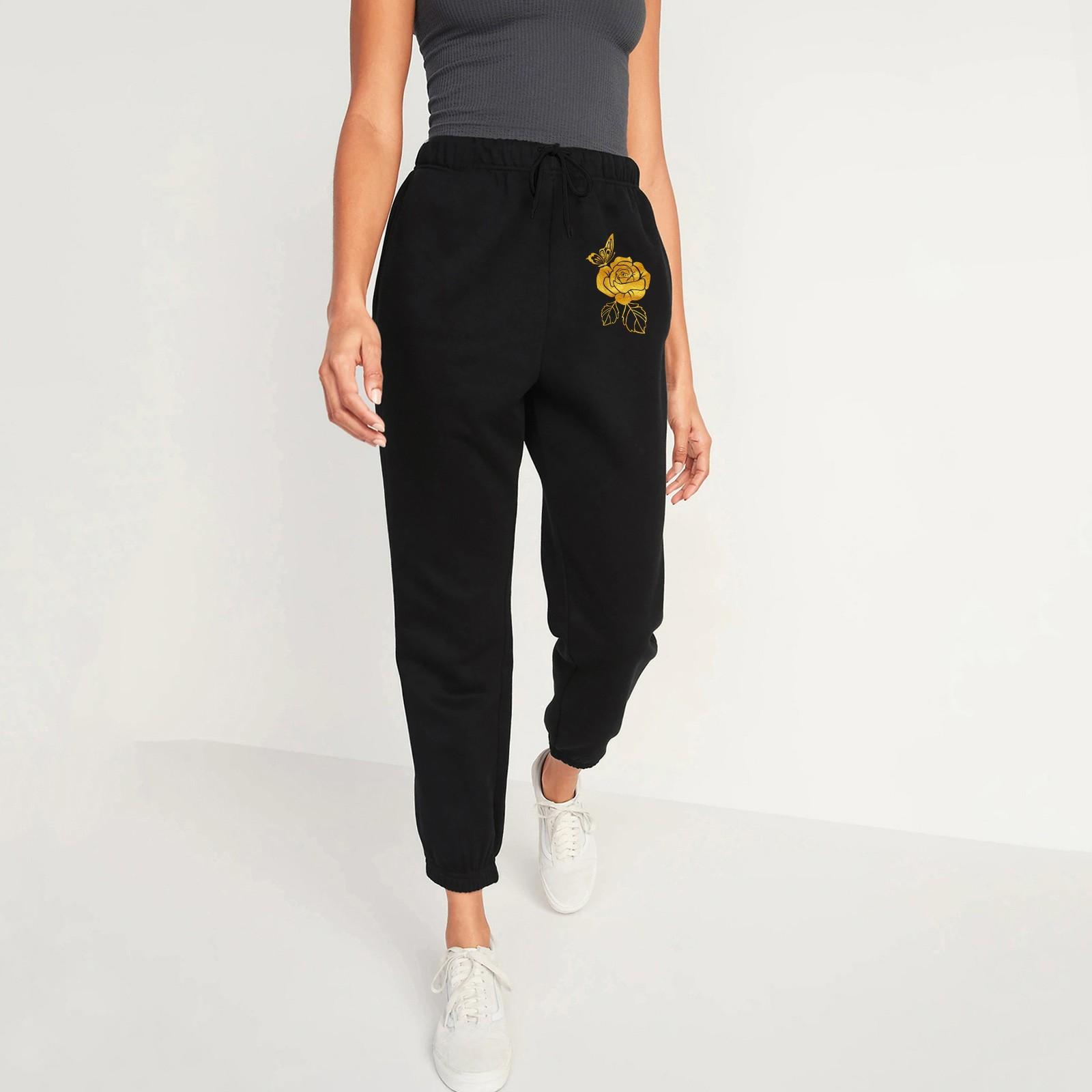 

Женские активные мешковатые брюки с эластичной резинкой на талии и карманами, спортивные штаны для тренировок, брюки для бега M жёлтый