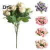 Künstliche Blume, schön aussehend, wetterbeständig, exquisit, modern, einfach, künstliche Regenrose
