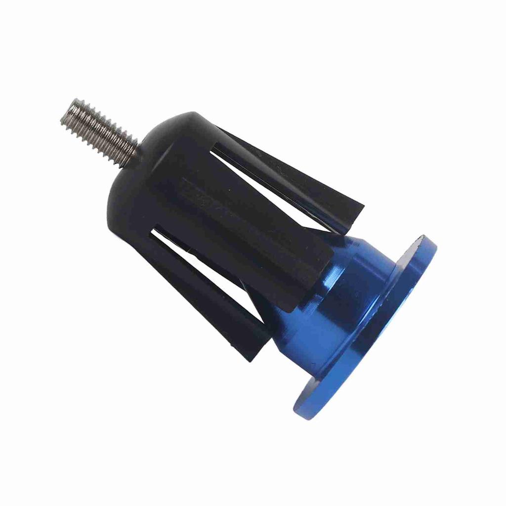 1 Pair Aluminum Alloy Bike Bicycle Handlebar Handle Grip Bar End Plug Cap Parts(Blue)