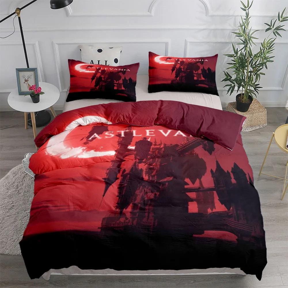 Moon Castle Boys Duvet Cover Set UK Single Double Queen King US Twin Full King Size Bed Linen Set Soft Comfortable