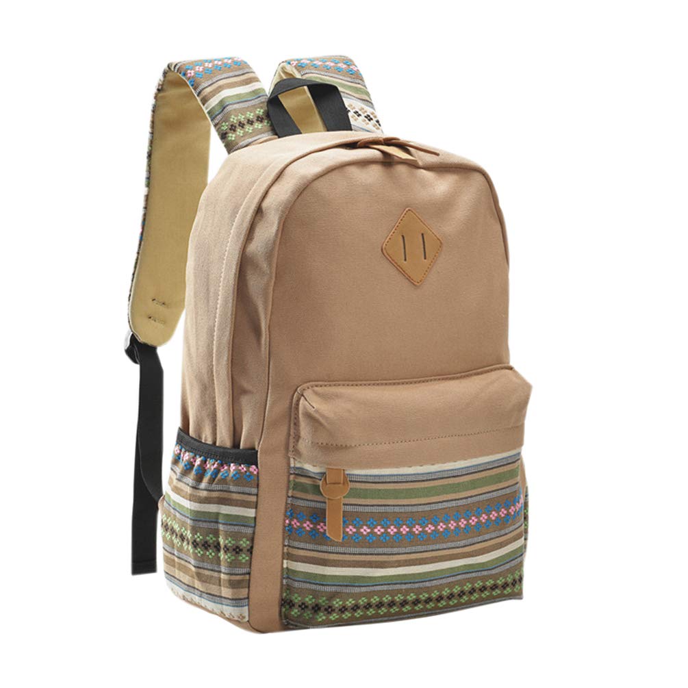 

Рюкзак для мужчин и женщин для поездок на работу или на каждый день, хаки [iSmile], для улицы, холщовый, школьный, дневной, хаки