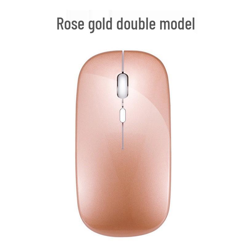 Kabellose Bluetooth-Maus mit leisem Klick und mehrfarbiger LED für Büro- und Laptop-Nutzung