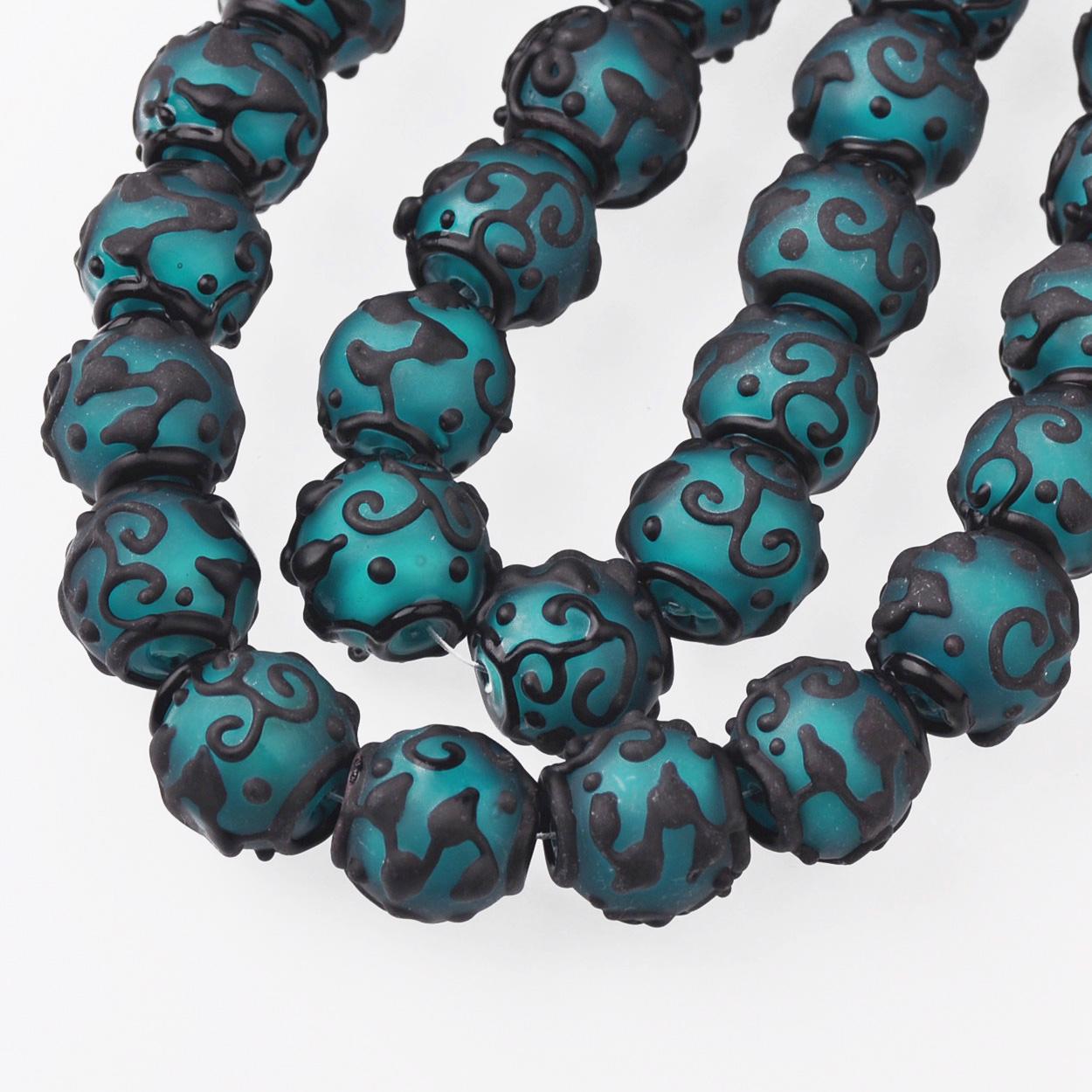 

5 шт. Большие круглые 18 мм матовые лэмпворк стеклянные свободные бусины для DIY поделок, аксессуары для изготовления ювелирных изделий 18mm-5pcs