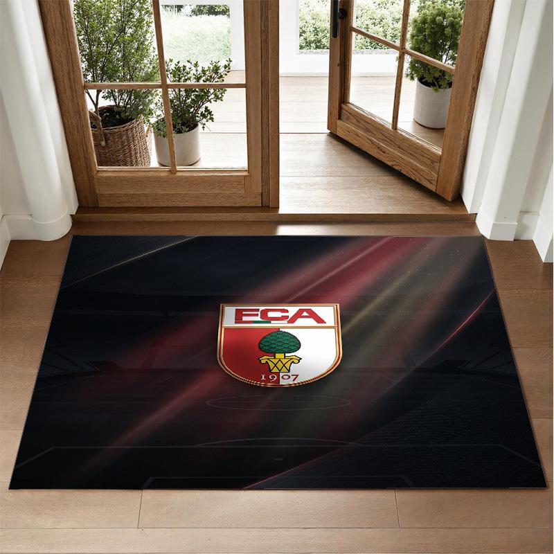 FC Augsburg FC Design Tappeto in Velluto di Cristallo Morbido Tappetino Decorativo per Ingresso Camera da Letto