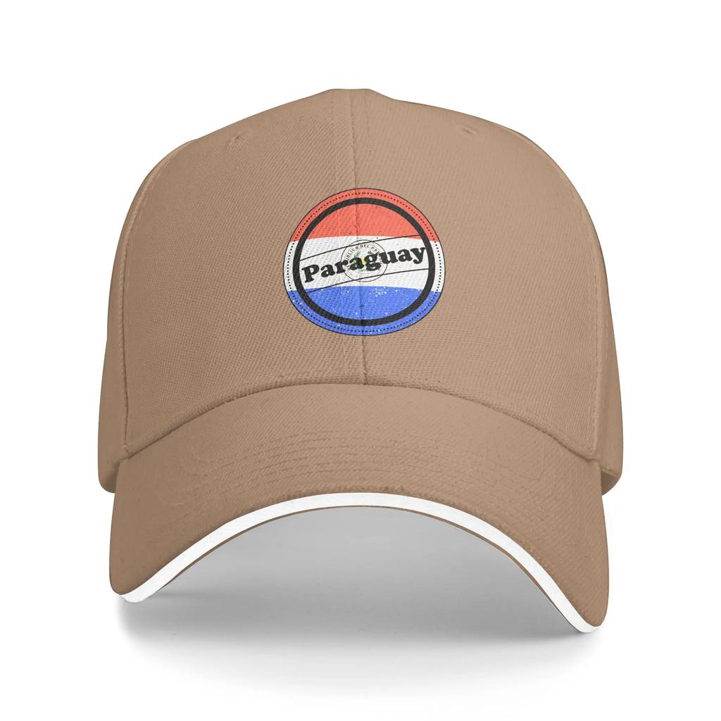 PARAGUAY Flag Art Design Sun Baseball Cap Summer Women Unisex Design Hip Hop Hats Adjustable Fashion Kpop Rock Baseball Caps
