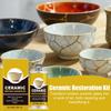 Kit di Riparazione Porcellana Sculture in Vetro Riparazione Oro Adesivo Adesivo Sicuro per Alimenti Vasca da Bagno Lavabo Piatto Arte Artigianato Statuette