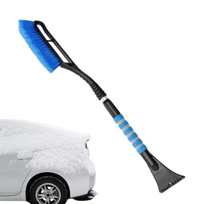 2-in-1 Car Windshield Snow Shovel Ice Scraper 36-inch Extendable Shovel Detachable Windshield Scraper With Bristle Head