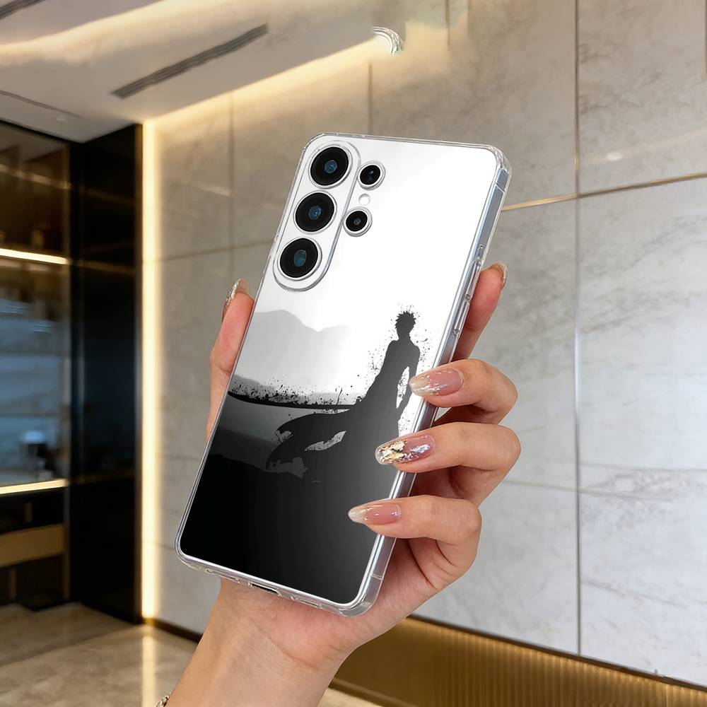 

Hot anime-B-L-E-A-C-H Phone Case For Samsung S25,S24,S21,S22,S23,S30,Ultra,S20,Plus,Fe,Lite Transparent Cover Samsung S25Plus