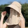 Sun Hat Children'S Outdoor Uv Protection Sun Hat Elegant Face Cover Neck Shawl Hat Travel Beach Hat