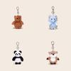 Otter Penguin Sheep Bear Plush Keyring Featuring Cute Cartoon Animals For Backpack Accessories