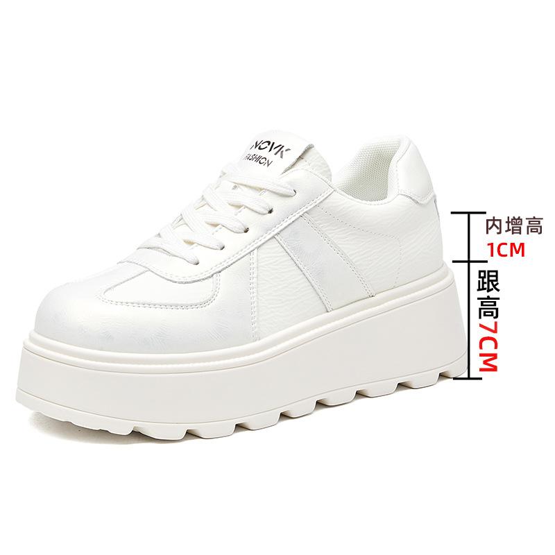

Spring new German training shoes women s casual single shoes platform white shoes children s versatile inner height increase women s shoes show smal 34