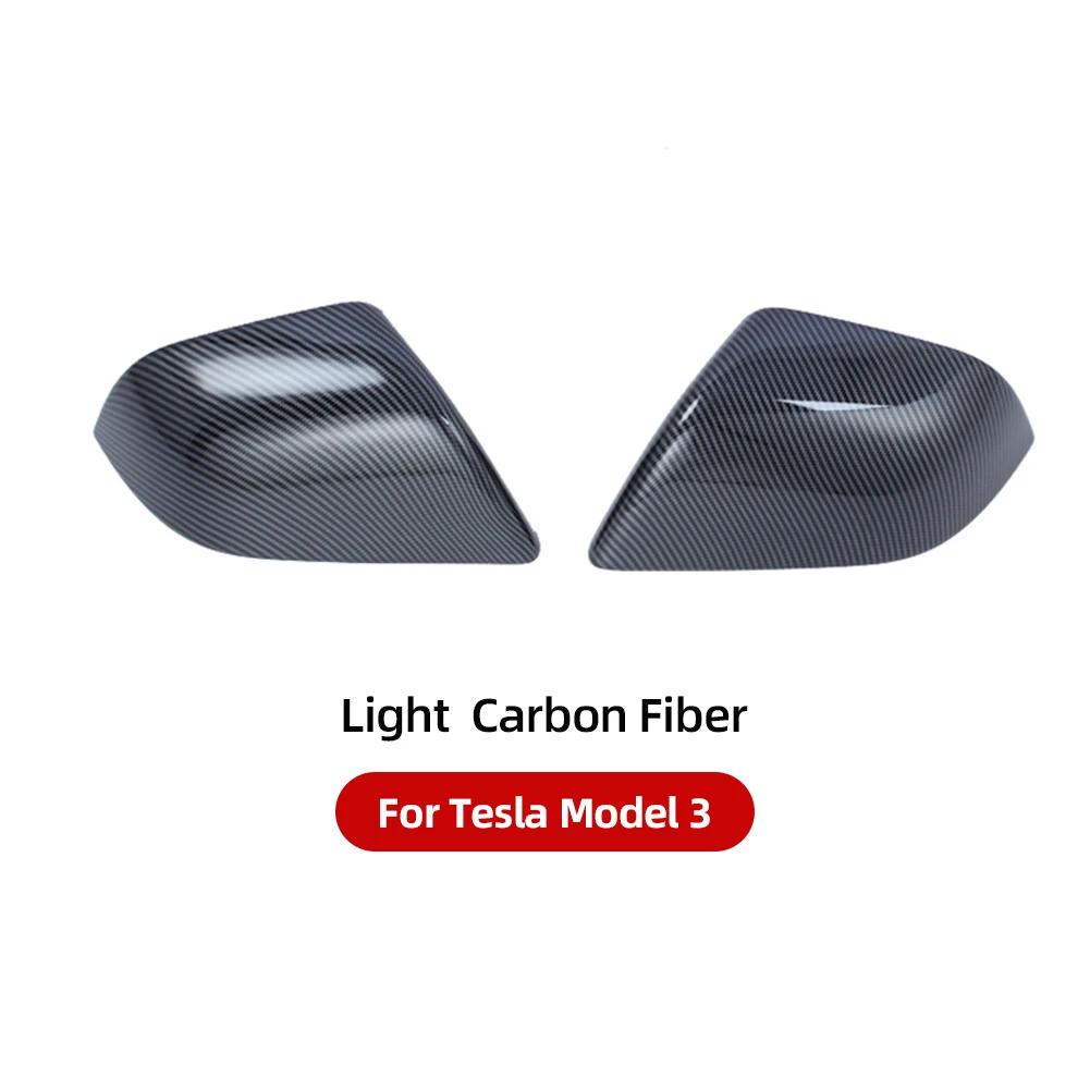Nou 1 Pereche Capac Oglindă Laterală Ușă Mașină ABS Capac Oglindă Retrovizoare Adeziv Pentru Tesla Model 3 Model Y 2021-2024 Accesorii Auto Exterior