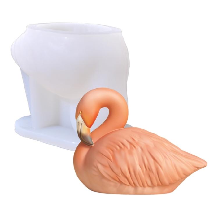 Flamingo Figur Silikonformen Gips Silikonformen für Kerzen Seifenherstellung Fondant Silikonform Epoxidharz Formen