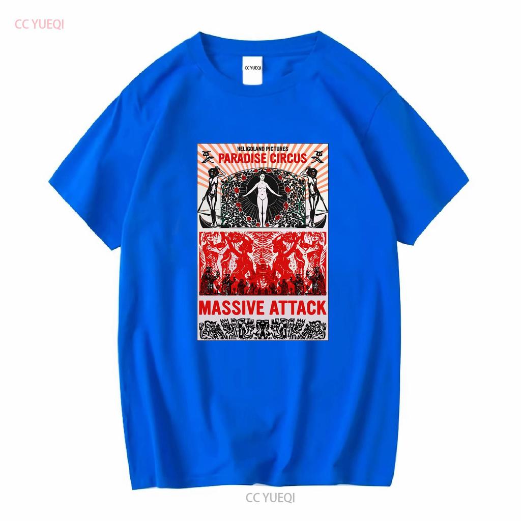 Massive Attack Paradise Circus T-Shirt Volle Größen S 5XL vintage Gewaschen Bequem Streetwear Top Für Den Alltag Atmungsaktiv