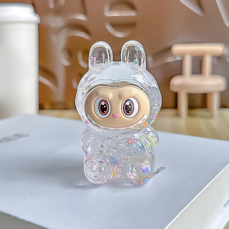 Cartoon Cute Labubu Quicksand Ornaments Car Ornaments DIY Home Decoration Gifts