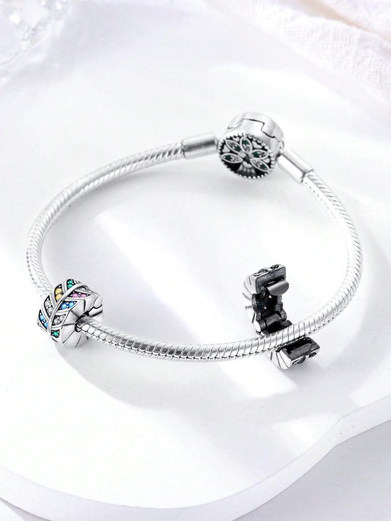 Charms Plata Fritillaria Snowflake Beads Charm Copper Plated Fit Copperoriginal Bracelet For Jewelry Making Diy Charm