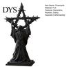 Three Dimensional Robe Details 3D Printed Wizard Thorned Star Ornament for Halloween Desktop Decor, Dark Magician Figurine Gothic Home Holiday
