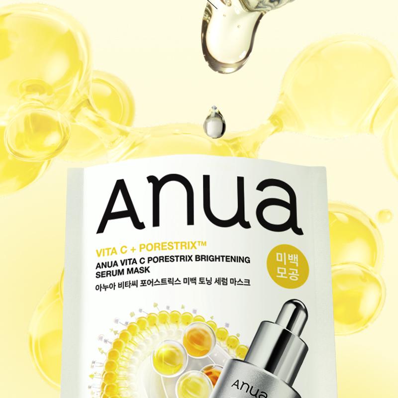 Anua Vita C Porestrix Brightening Serum Mask 22ml*10EA