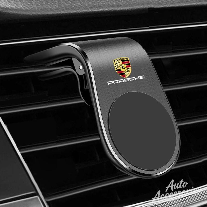 Car Magnetic Suction Air Outlet Bracket Accessories For Porsche Cayenne Panamera Macan 911 718 Taycan Boxster Cayman 918 Pajun PK6