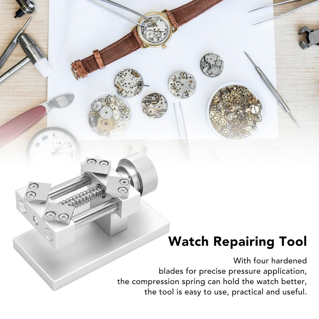 Watch Bezel Remover Tool 4 Hardened Blades Strong Compression Spring Stainless Steel Bezel Opener Watch Repair Tool