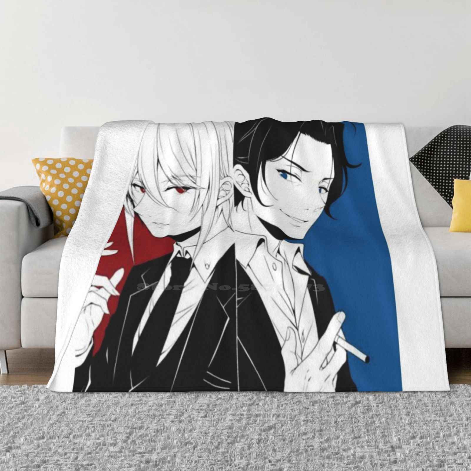 Мориарти: Герой преступного мира Низкая Цена Новый Принт Модный Мягкий Теплый Плед Юукоку но Мориарти Манга Уильям Джеймс Мориарти 30x40in