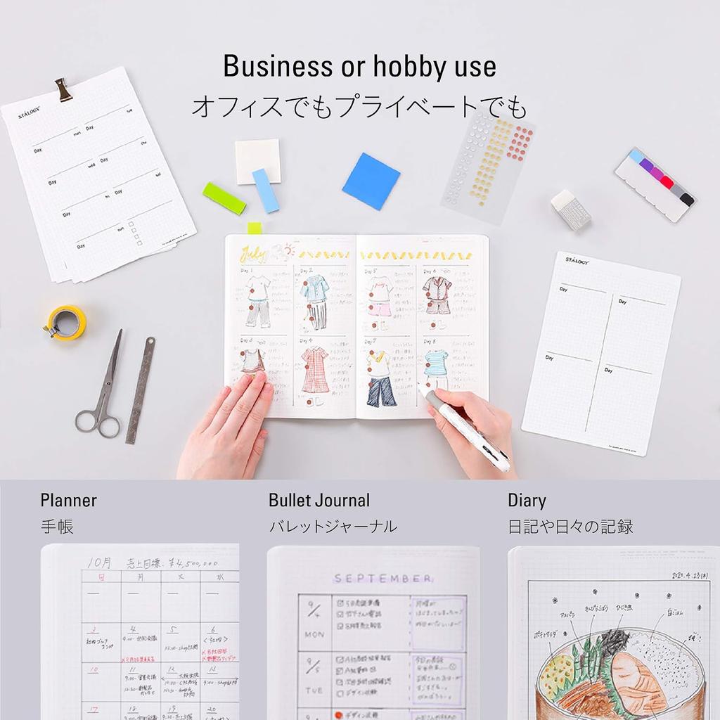 Nitoms Stalogy Notebook A5 Grid 365 Days Note Yellow S4107 Yellow Grid 365 Days Note