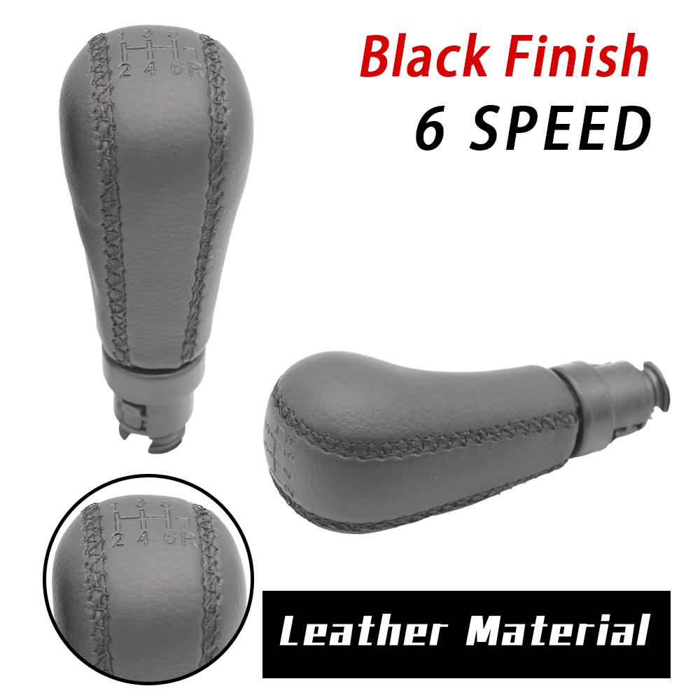 

New Product Automatic Gear Shift Knob Lever Shifter Stick Leather For Volvo S60 2004-2009 Manual S80 2004-2006 Car Accessories