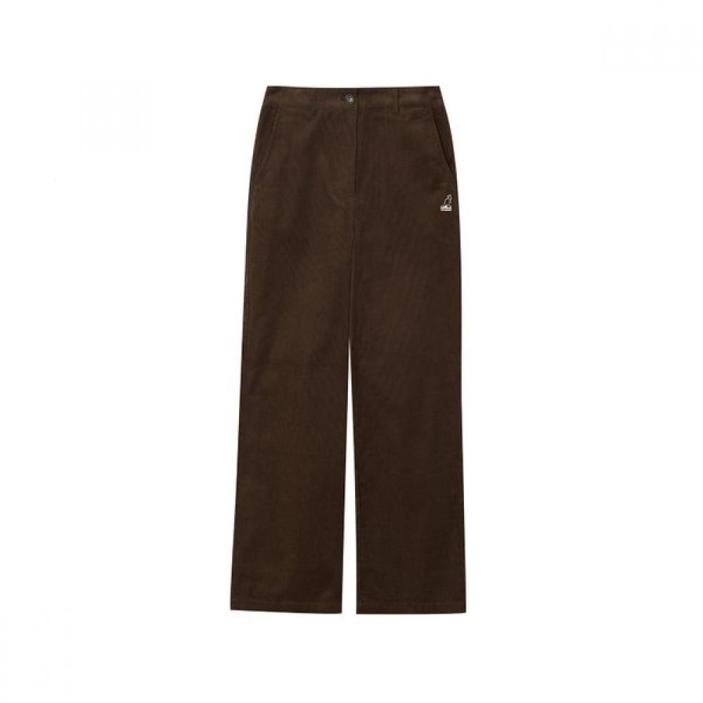 KANGOL Женские базовые вельветовые брюки Коричневые 4565 SS