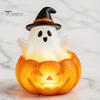 Festive Ghost Glow Lamp Halloween Cute Light Up Decoration, Small Statue Night Light, Gifts for Lovers Resin Table Decoration Indoor, Kitchen