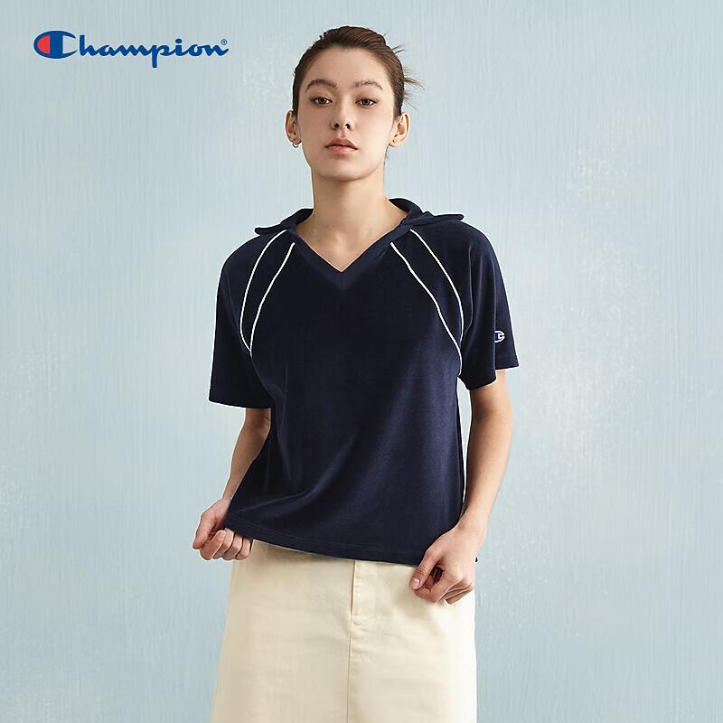 Champion Women's Corduroy V-Neck Polo T-Shirt