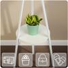 Standing Metal Clothes Rack With Shelf Massido